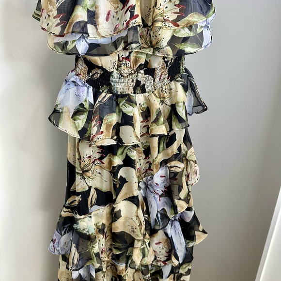 Astr Multicolor Floral Ruffle Maxi Dress - Picture 10 of 11